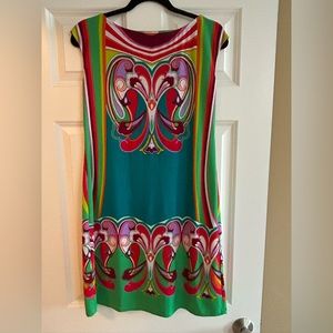 Donna Morgan- midi spring/summer dress-size 6- easy care/easy wear